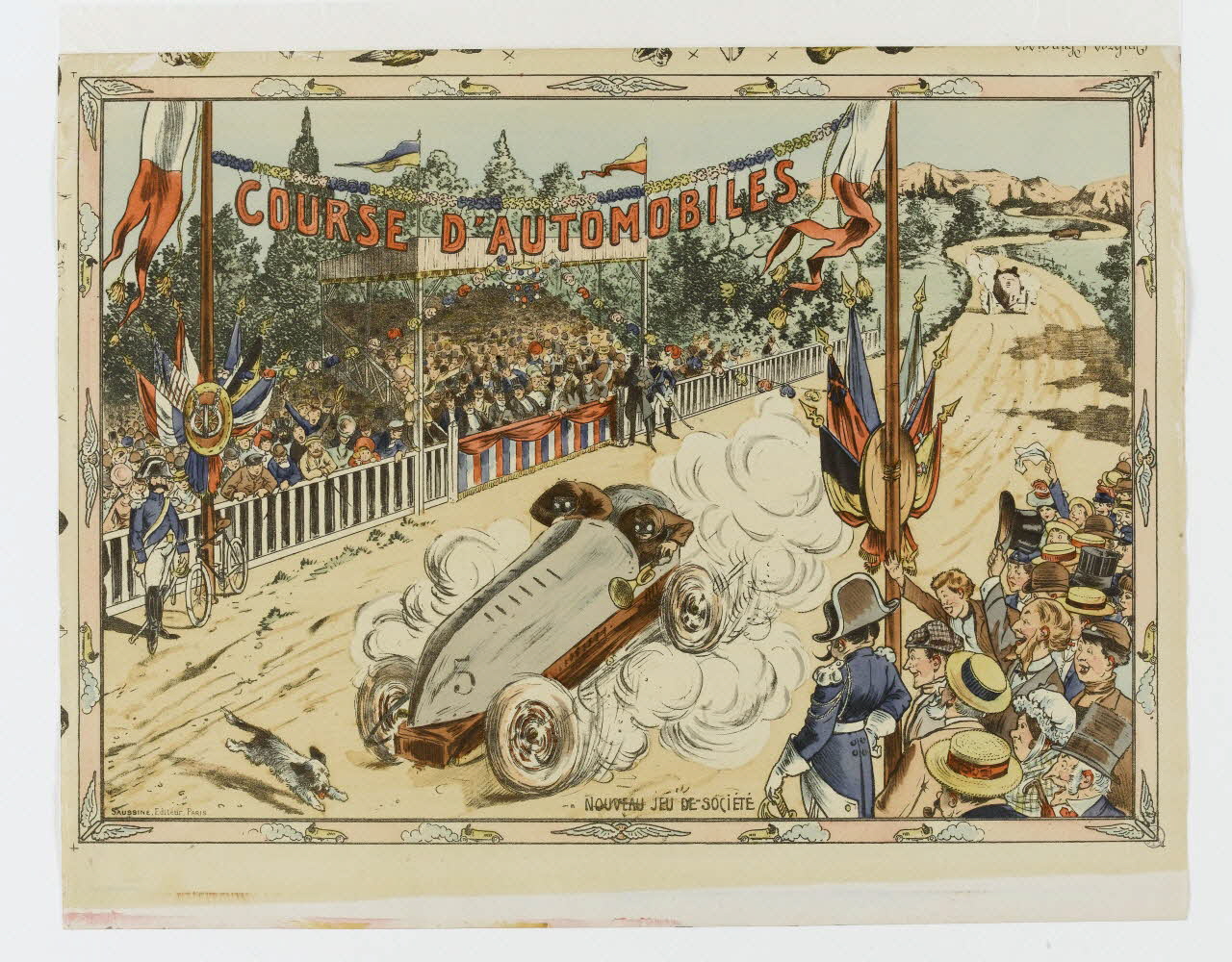 jeu de société COURSE D'AUTOMOBILES 1990.39.13 Photo RMN-Grand Palais (Mucem)