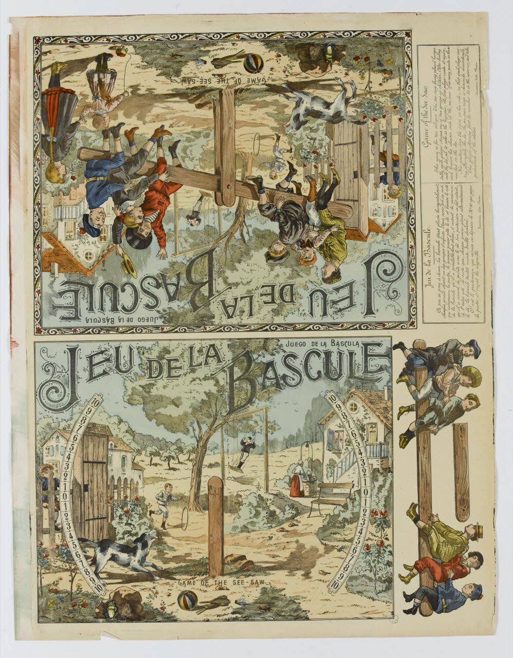 jeu de société JEU DE LA BASCULE 1990.39.57 Photo RMN-Grand Palais (Mucem)