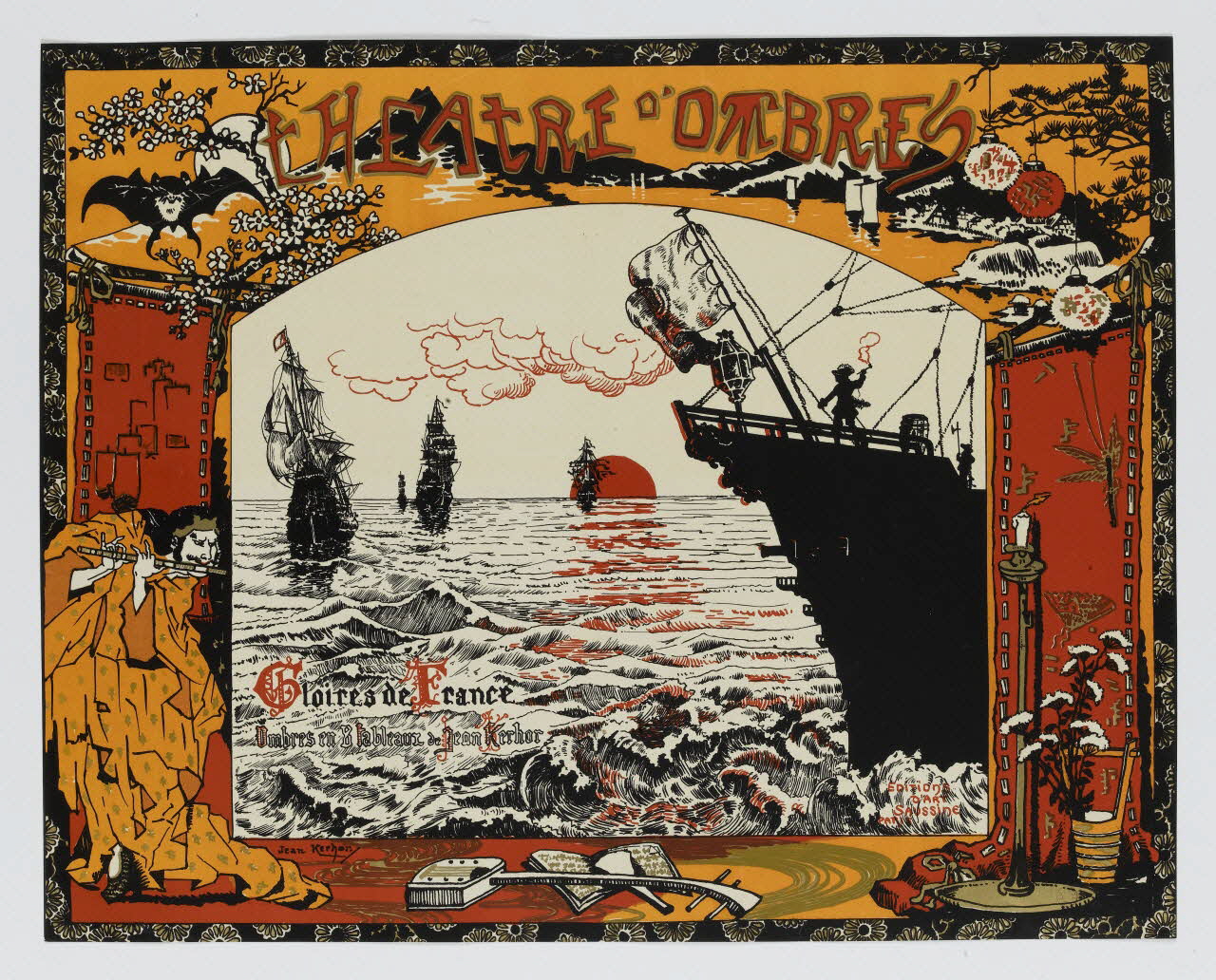 Kerhor Jean ; Léon Saussine jeu de société THEATRE D'OMBRES Paris 1911 1990.39.60 Photo RMN-Grand Palais (Mucem)