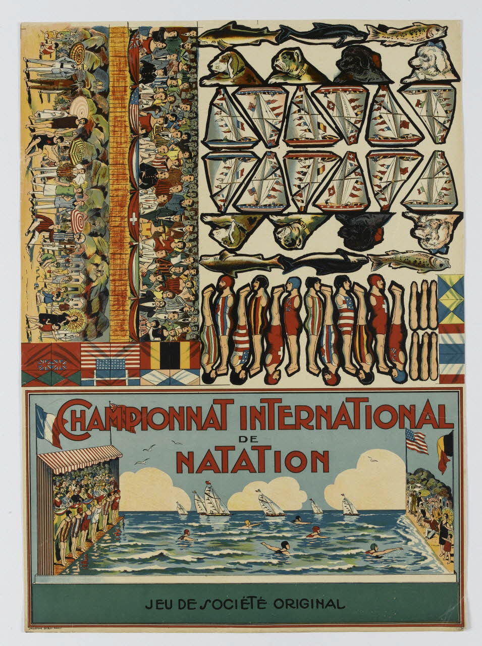 jeu de société CHAMPIONNAT INTERNATIONAL  DE  NATATION 1990.39.64 Photo RMN-Grand Palais (Mucem)