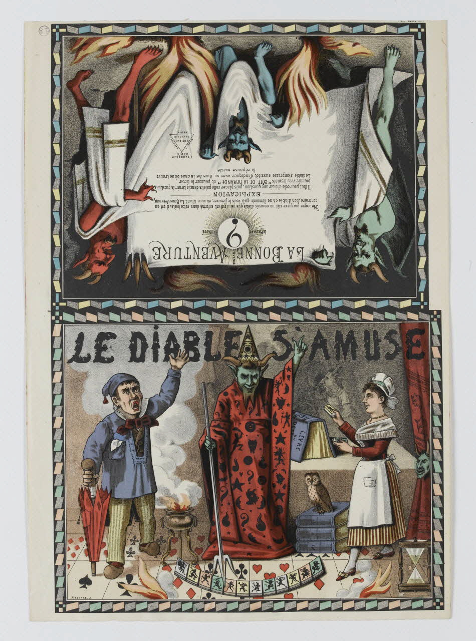 jeu de société LE DIABLE S'AMUSE.  LA BONNE AVENTURE 1990.39.73.2 Photo RMN-Grand Palais (Mucem)
