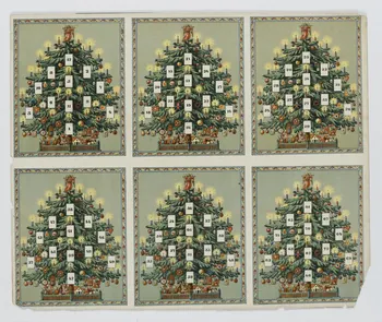 à compartiments (3x2) Loto au sapin de Noël 1991.16.44 Photo RMN-Grand Palais (Mucem)