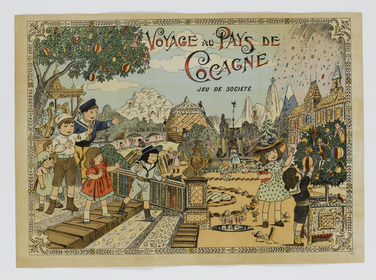 élément d'ensemble VOYAGE AU PAYS DE  COCAGNE  JEU DE SOCIETE 1991.16.7 Photo RMN-Grand Palais (Mucem)
