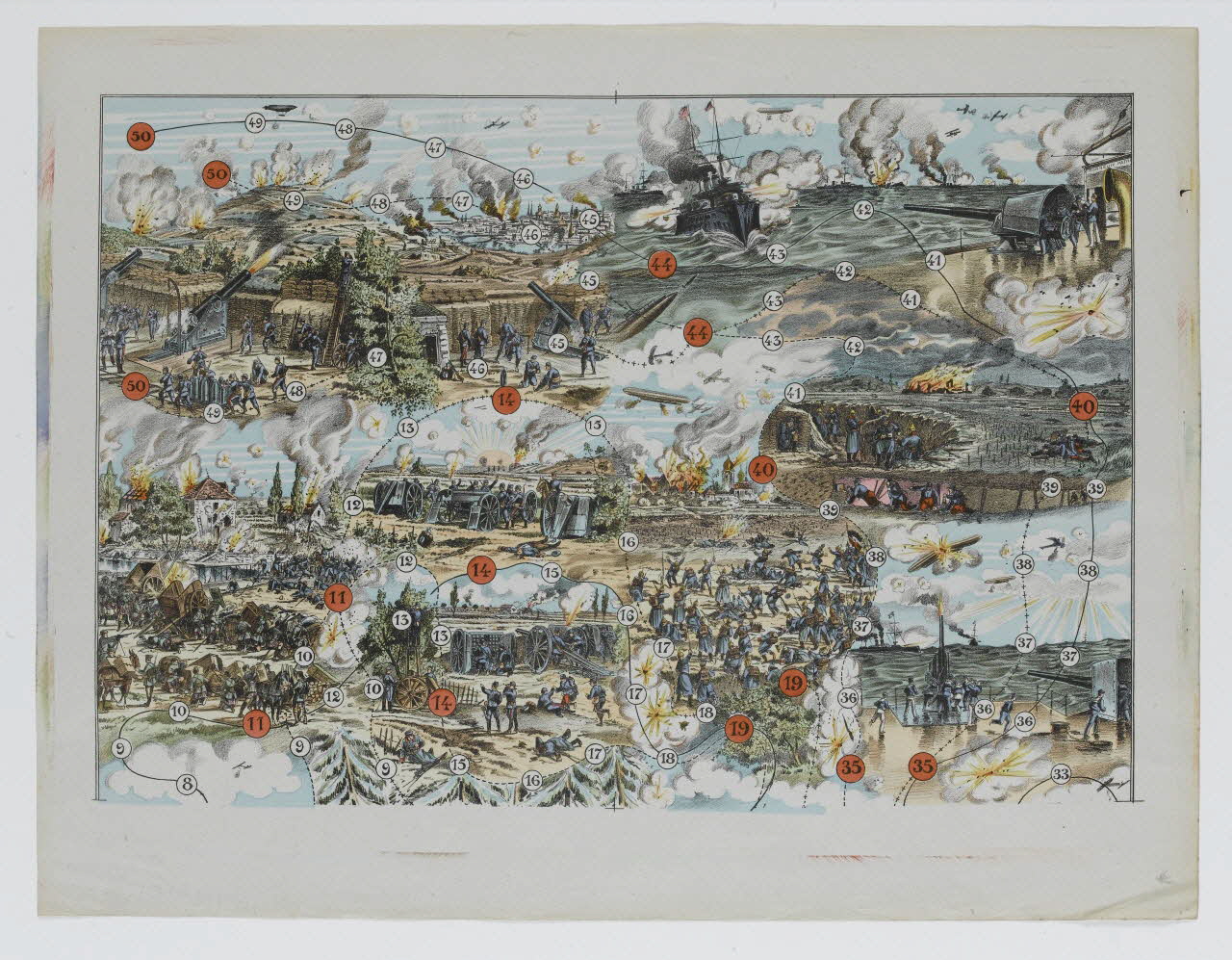 élément d'ensemble Scènes de la première guerre mondiale 1992.20.24 Photo RMN-Grand Palais (Mucem)