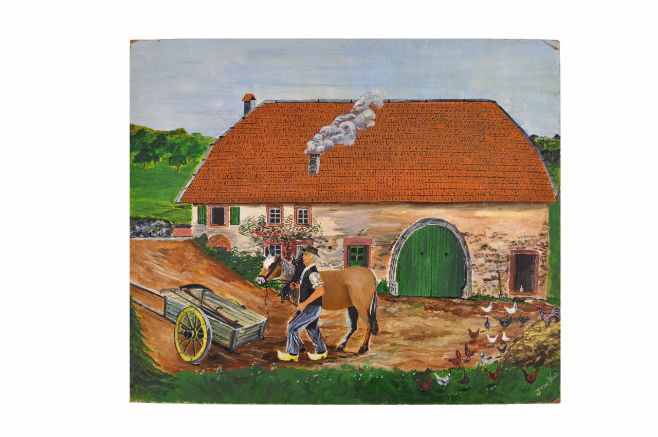 Jean Vonie tableau La ferme au Trouchy France 1972 1985.51.374 Photo Mucem