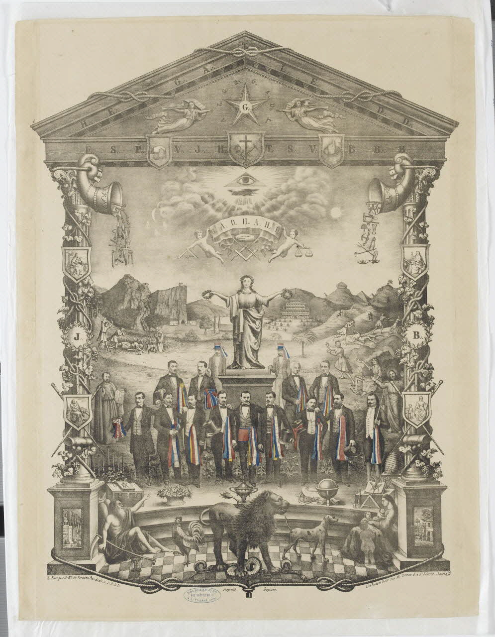 estampe Certificat de compagnon 1961.66.66 Photo RMN-Grand Palais (Mucem)