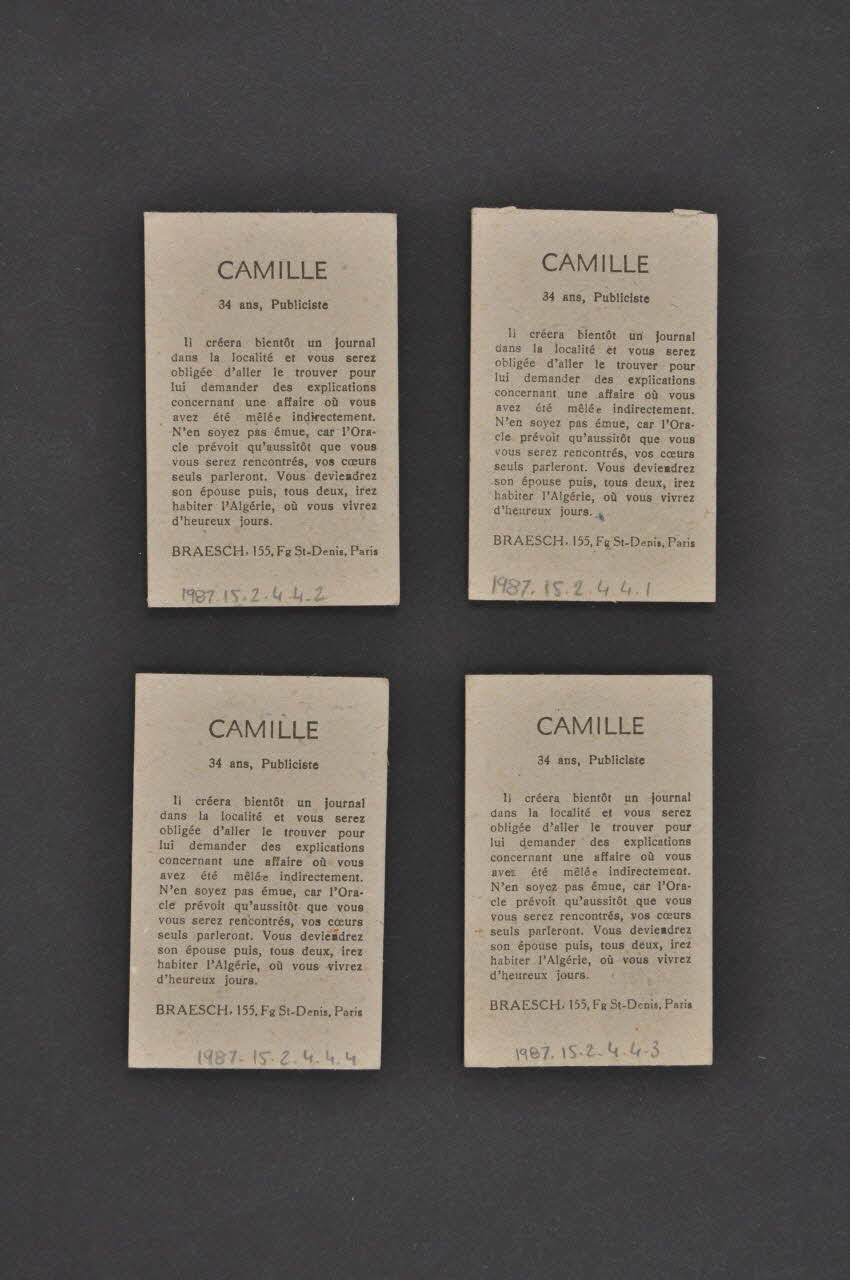 carte Le sphinx 1987.15.2.4.4.1-4  Photo Mucem