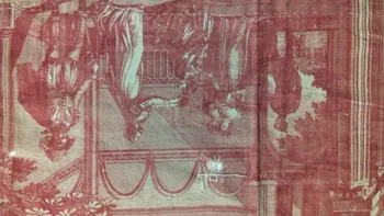 pièce de tissu Toile illustrée, "Roméo et Juliette" 1967.119.441 Photo