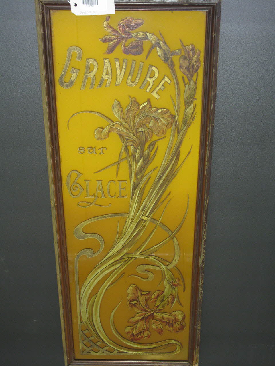 peinture sous verre Gravure sur glace 1964.44.3 Photo