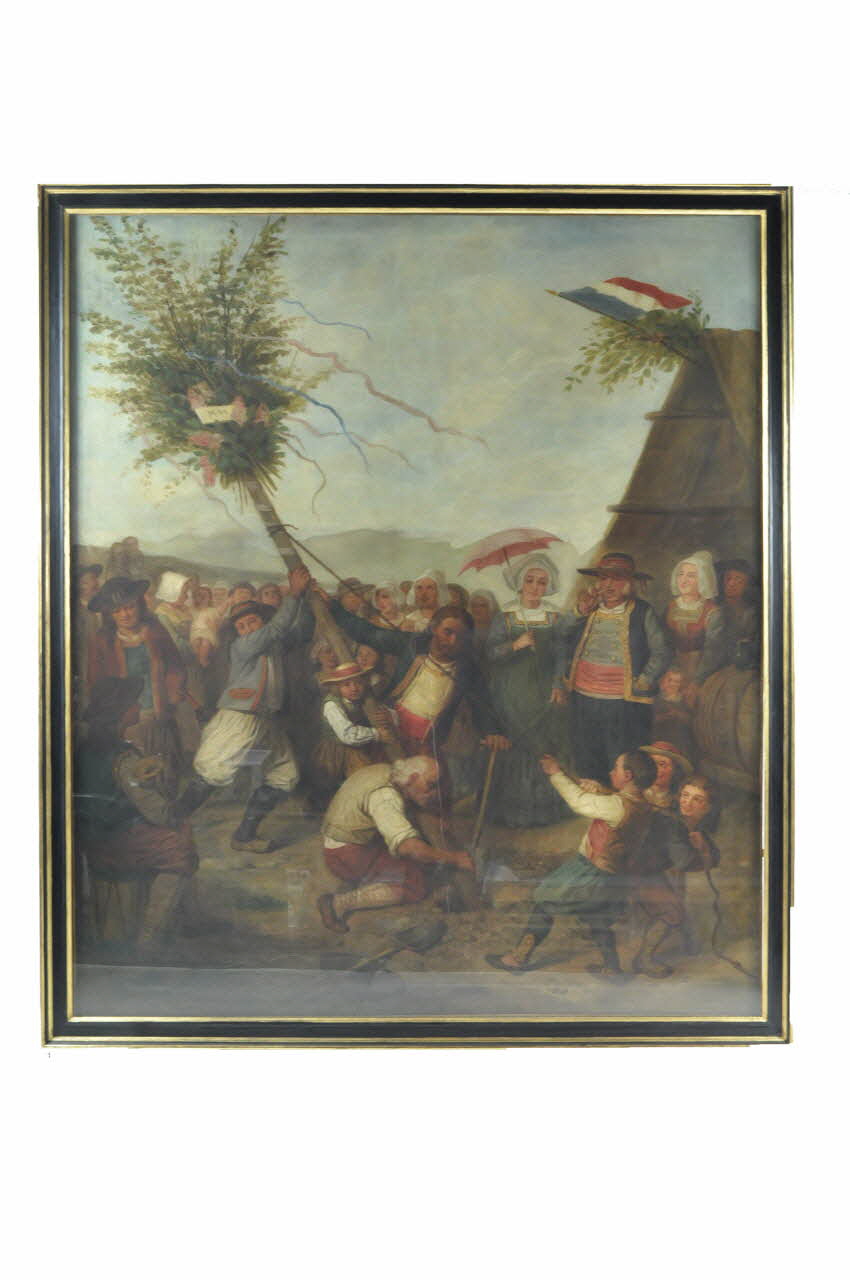 Alexis Bafcop tableau L'arbre de mai Nord-Pas-de-Calais, France 1868 1987.24.1 Photo Mucem
