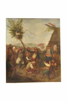 Alexis Bafcop tableau L'arbre de mai Nord-Pas-de-Calais, France 1868 1987.24.1  Photo Mucem