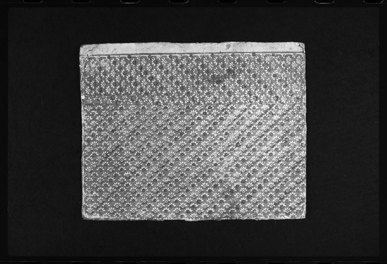 photographie Papier provenant d'une dominoterie, daté de 1785. Bois couleur. Maison Letourmi à Orléans Ph.1986.2.192 Photo