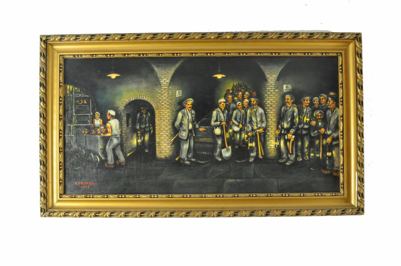 Fortuné Pierreuse peinture La remontée des mineurs Nord-Pas-de-Calais, France 1938 1940.7.1 Photo Mucem