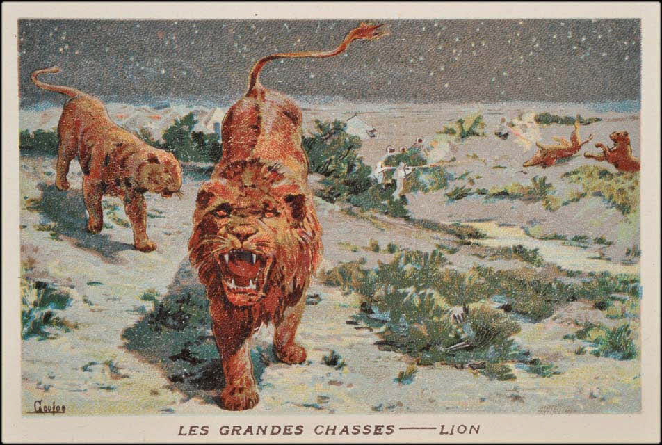 Goujon ; Romanet carte réclame chromo Paris 1877-1907 1995.1.655.11 Photo Mucem