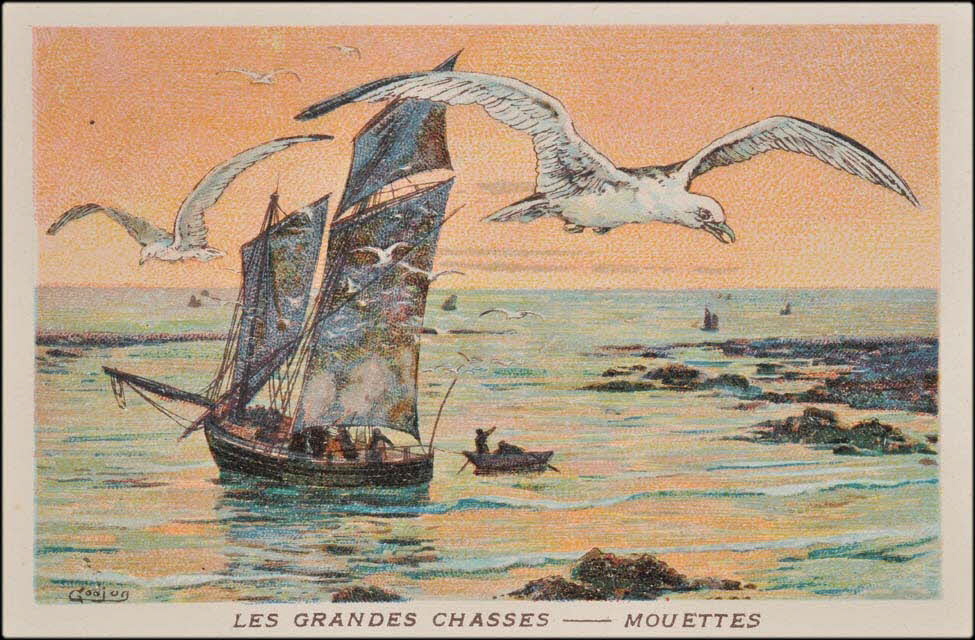 Goujon ; Romanet carte réclame chromo Paris 1877-1907 1995.1.655.14 Photo Mucem