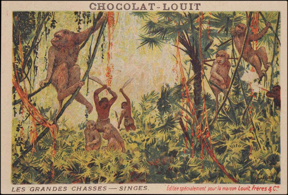 Goujon ; Romanet carte réclame chromo Paris 1877-1907 1995.1.655.20 Photo Mucem