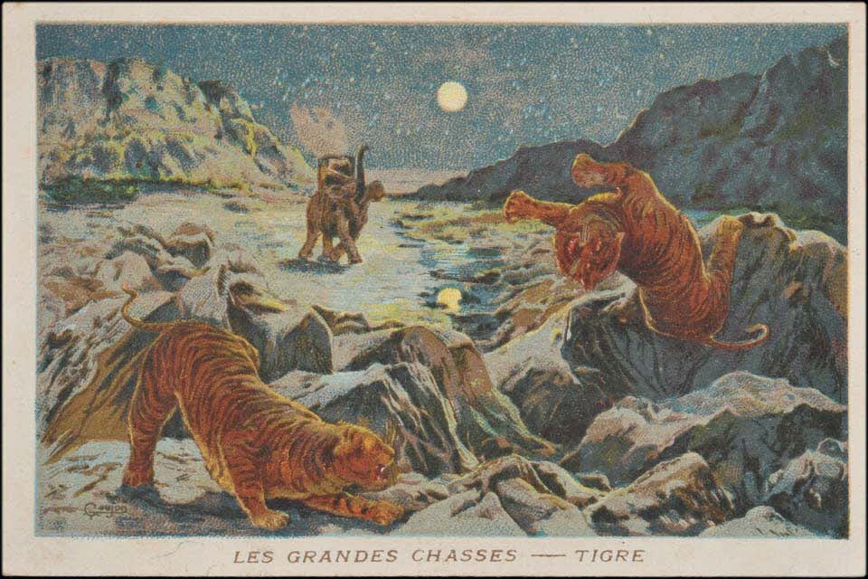 Goujon ; Librairie Delagrave carte réclame chromo Paris 1877-1907 1995.1.655.21 Photo Mucem