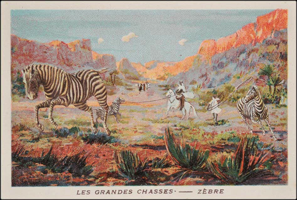 Goujon ; Romanet carte réclame chromo Paris 1877-1907 1995.1.655.22 Photo Mucem