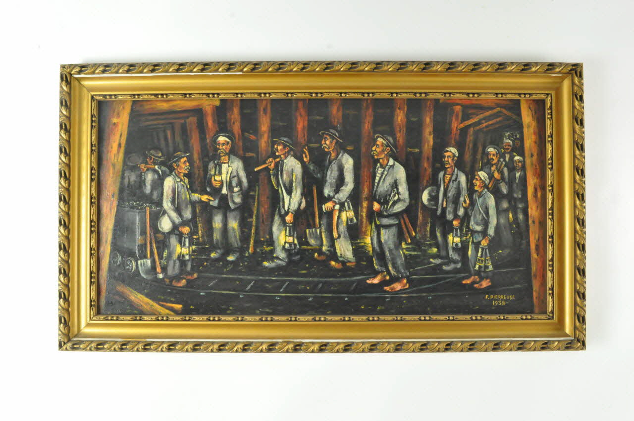 Fortuné Pierreuse peinture Au fond de la mine Nord-Pas-de-Calais, France 1938 1940.7.2 Photo Mucem