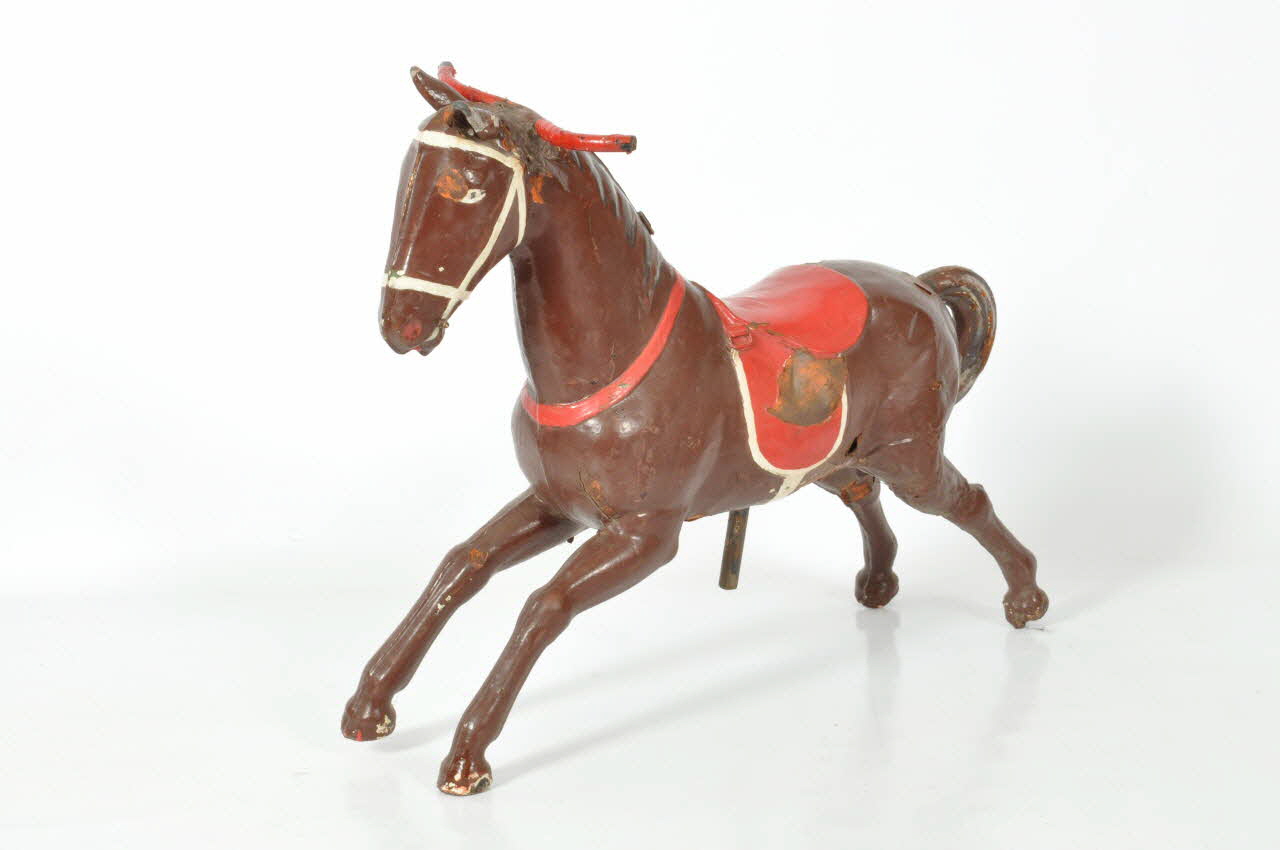 sujet de manège de chevaux de bois 1987.44.1 Photo Mucem