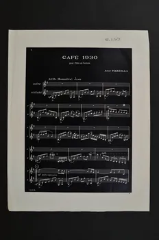 partition de musique Café 1930 1988.3.36.1  Photo Mucem