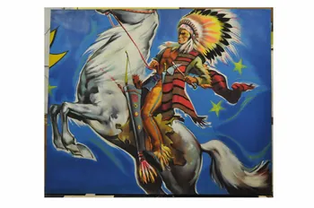 Renaud Gilbert ; Publidécor peinture Cavalier indien 1966 1988.45.3 Photo Mucem
