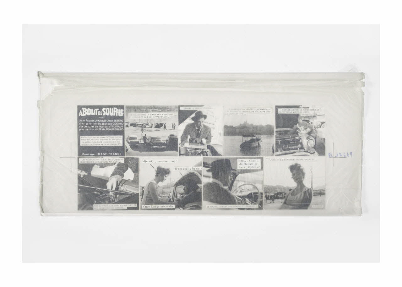 Raymond Cauchetier maquette de ciné-roman Maquette du ciné-roman "A bout de souffle" Ile-de-France, France 1959-1969 2016.10.1.2 Photo Mucem/ Yves Inchierman