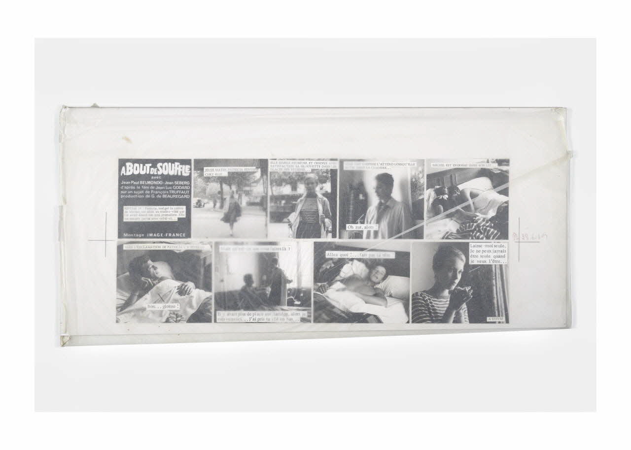 Raymond Cauchetier maquette de ciné-roman Maquette du ciné-roman "A bout de souffle" Ile-de-France, France 1959-1969 2016.10.1.13 Photo Mucem/ Yves Inchierman