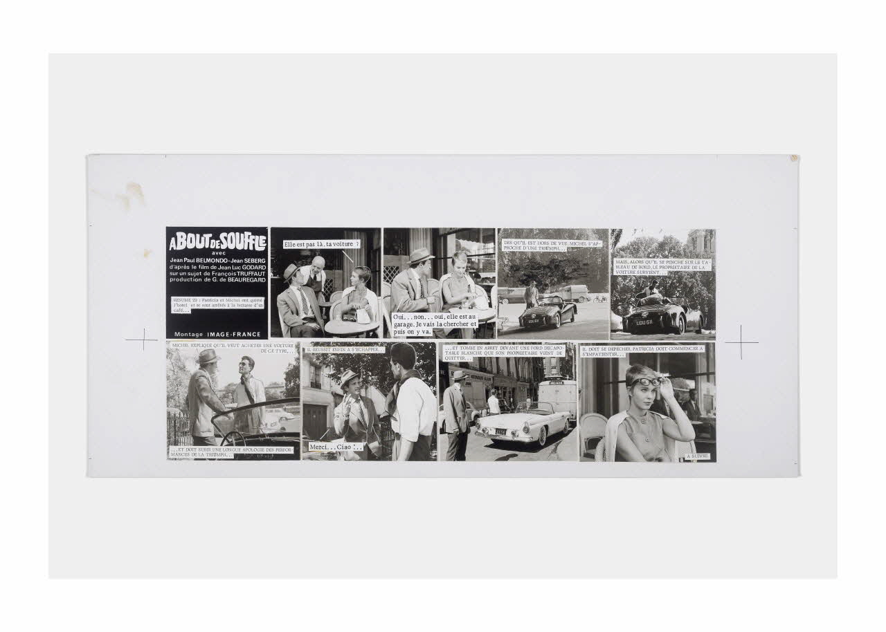 Raymond Cauchetier maquette de ciné-roman Maquette du ciné-roman "A bout de souffle" Ile-de-France, France 1959-1969 2016.10.1.27 Photo Mucem/ Yves Inchierman