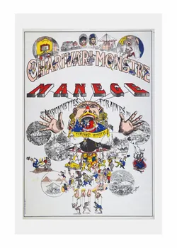 Gerard Lo Monaco affiche « Charivari monstre, Manège et marionnettes foraines de Charivari monstre » France 1977 2015.16.65 Photo Mucem/ Yves Inchierman
