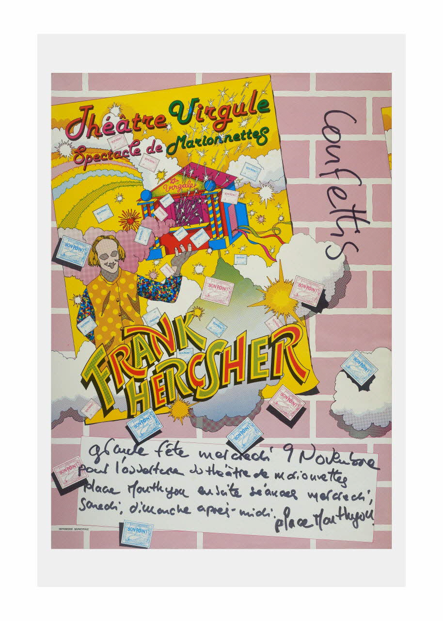 affiche « Théâtre Virgule, spectacle de marionnettes, Franck Herscher » 2015.16.66 Photo Mucem/ Yves Inchierman