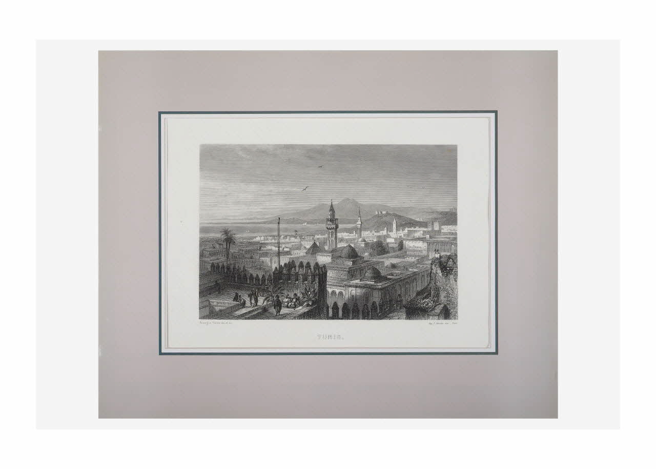 Rouargue Frères gravure Tunis France 1863 2015.16.70 Photo Mucem/ Yves Inchierman