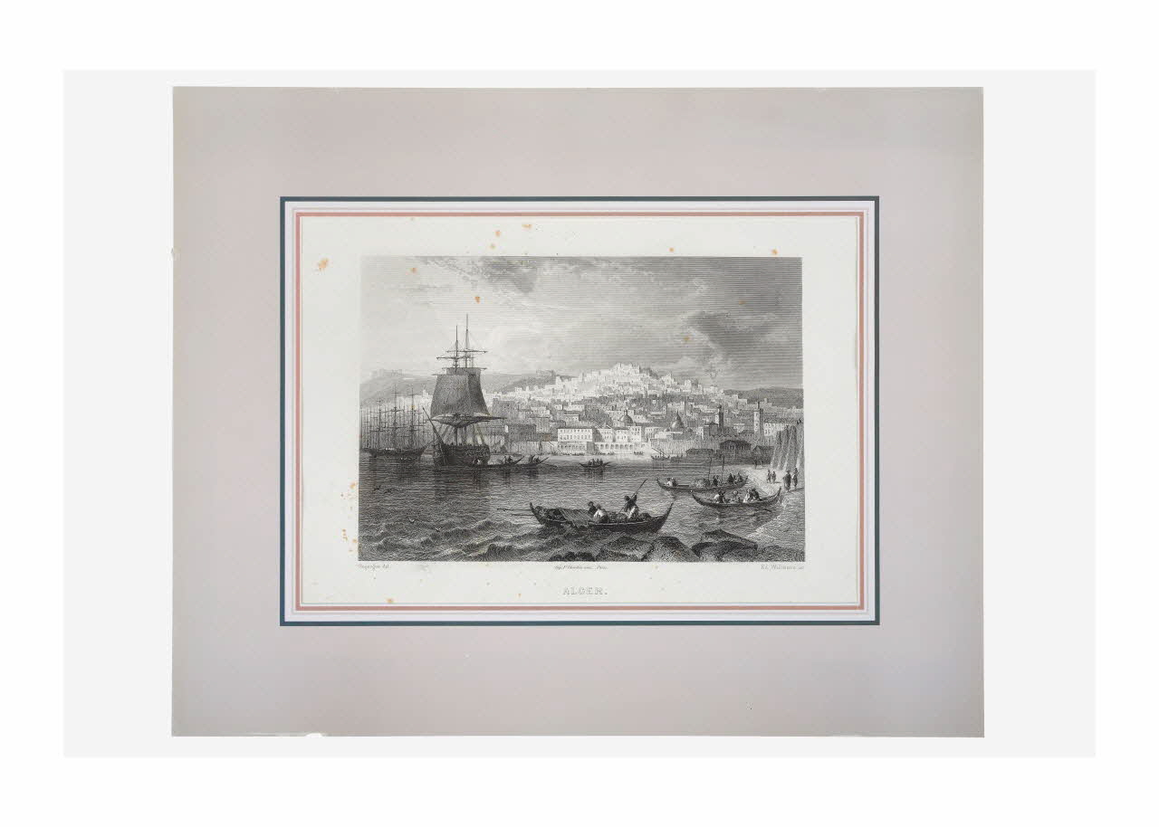 Adolphe Rouargue ; Edouard Willmann gravure Alger Ile-de-France, France 1863 2015.16.75 Photo Mucem/ Yves Inchierman