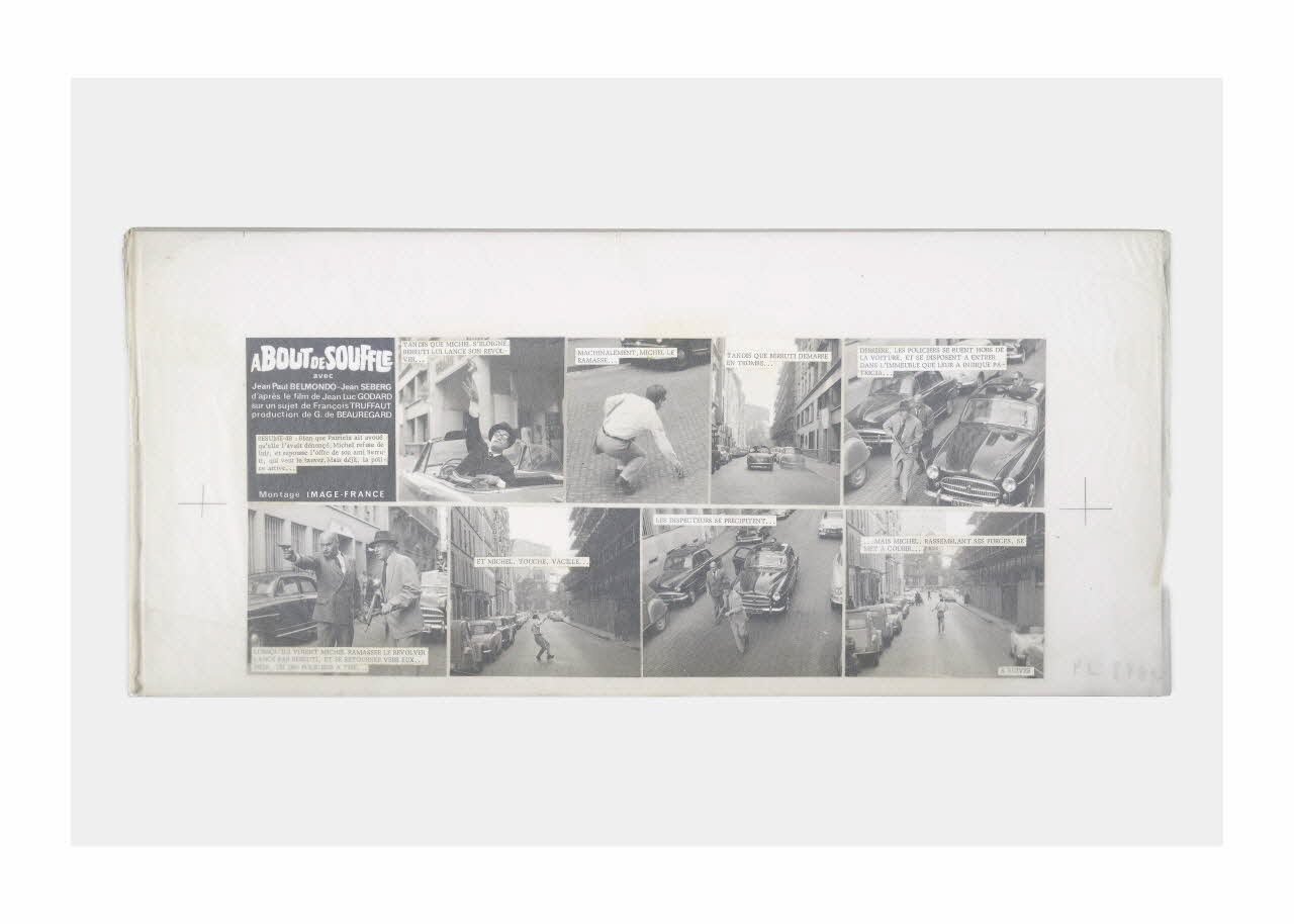 Raymond Cauchetier maquette de ciné-roman Maquette du ciné-roman "A bout de souffle" Ile-de-France, France 1959-1969 2016.10.1.47 Photo Mucem/ Yves Inchierman