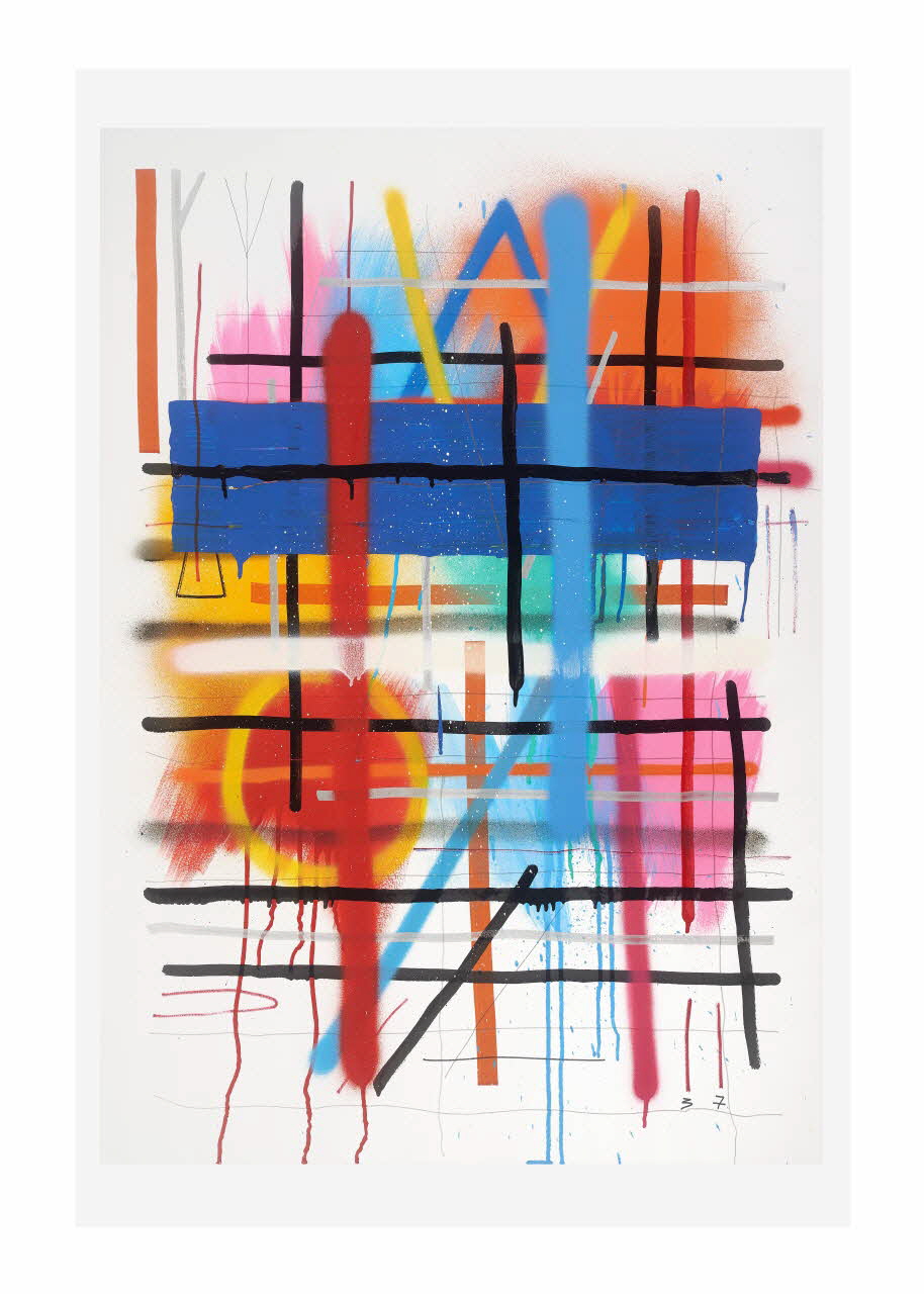 Sixe peinture Proto escritura Catalogne, Espagne 2005 2016.32.1 Photo Mucem/ Yves Inchierman