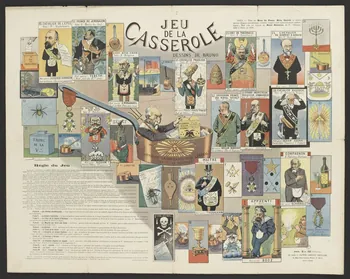 Bruno, Munier ; L'Action libérale populaire affiche JEU  DE LA  CASSEROLE 1905 2001.3.6 Photo RMN-Grand Palais (Mucem)