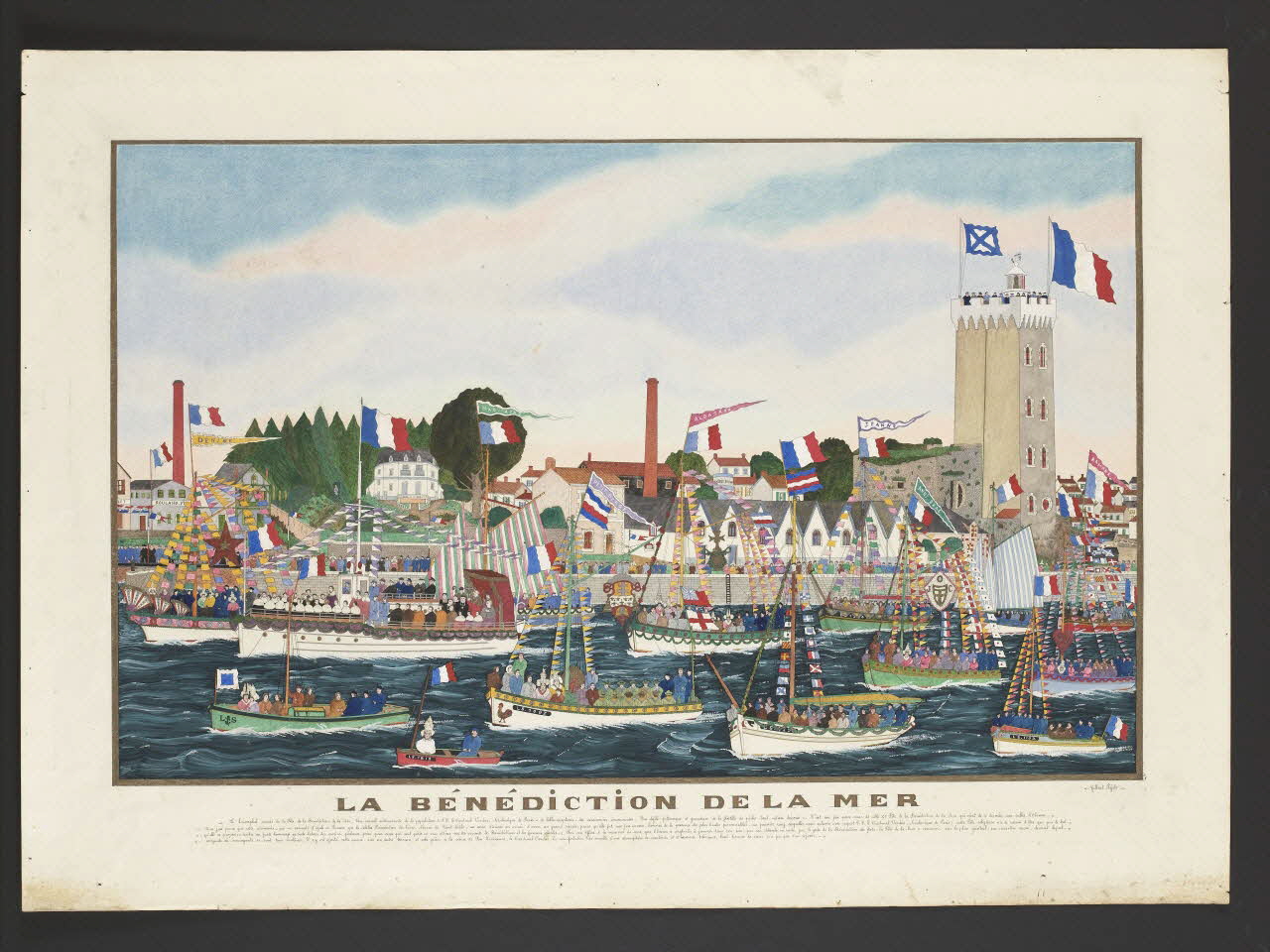 Pajot Gilbert dessin LA BÉNÉDICTION DE LA MER 1939 1939.6.2 Photo RMN-Grand Palais (Mucem)