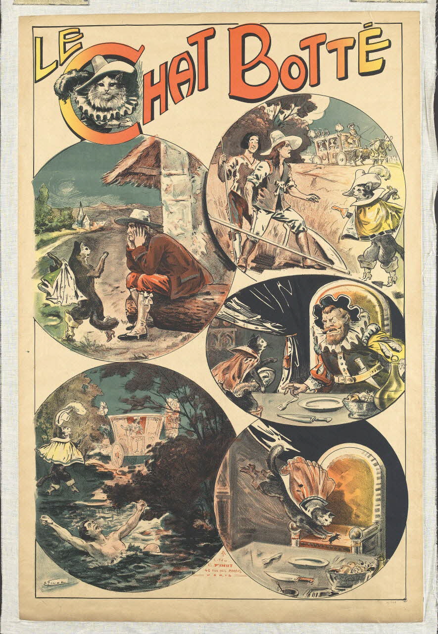affiche LE  CHAT BOTTÉ 1947.63.8 Photo RMN-Grand Palais (Mucem)