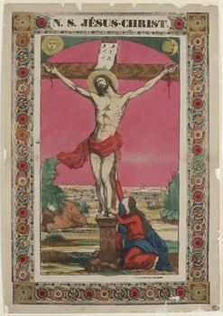 Pellerin estampe N. S. JÉSUS-CHRIST. Lorraine, France 1840-1860 1950.39.438  Photo RMN-Grand Palais (Mucem)
