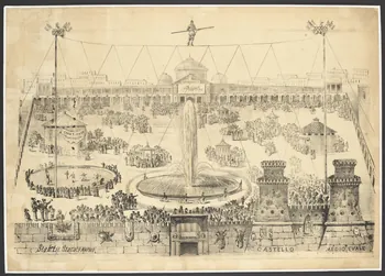 Starace affiche Cirque en plein air Naples 1870 1955.46.19 Photo RMN-Grand Palais (Mucem)