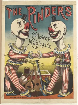 affiche THE PINDER'S  Clowns  Musicaux 1960.147.4 Photo RMN-Grand Palais (Mucem)