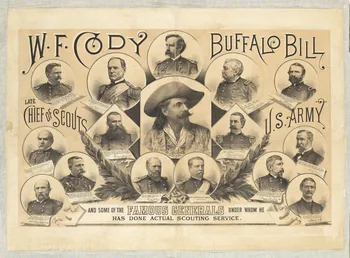 Hoen A. affiche W. F. CODY  BUFFALO BILL Baltimore 1870-1913 1961.18.10 Photo RMN-Grand Palais (Mucem)