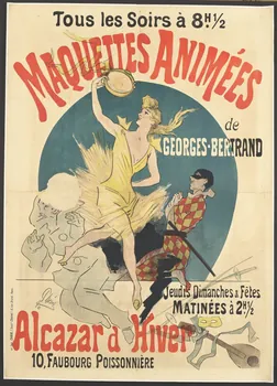 Jules Chéret ; CHAIX affiche MAQUETTES ANIMÉES Paris 1890 1961.18.19  Photo RMN-Grand Palais (Mucem)