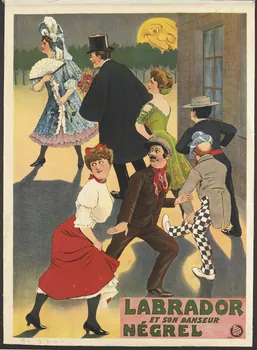 affiche LABRADOR  ET SON DANSEUR  NÉGREL 1969.6.6 Photo RMN-Grand Palais (Mucem)