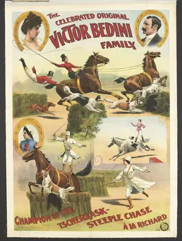 affiche THE  CELEBRATED ORIGINAL  VICTOR BEDINI  FAMILY 1969.6.8  Photo RMN-Grand Palais (Mucem)