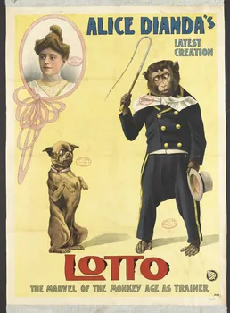affiche ALICE DIANDA'S  LATEST  CREATION  LOTTO 1955.46.63  Photo RMN-Grand Palais (Mucem)