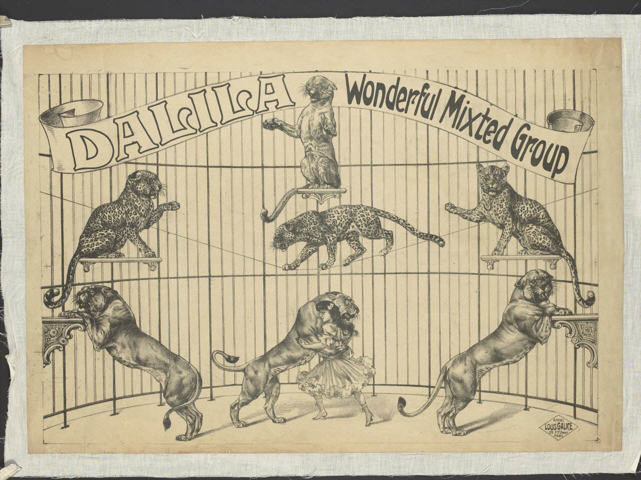 affiche DALILA Wonderful Mixted Group 1955.46.83 Photo RMN-Grand Palais (Mucem)