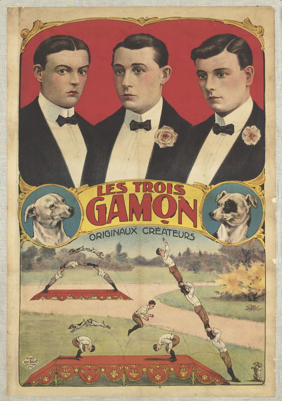 affiche LES TROIS  GAMON 1955.46.92 Photo RMN-Grand Palais (Mucem)