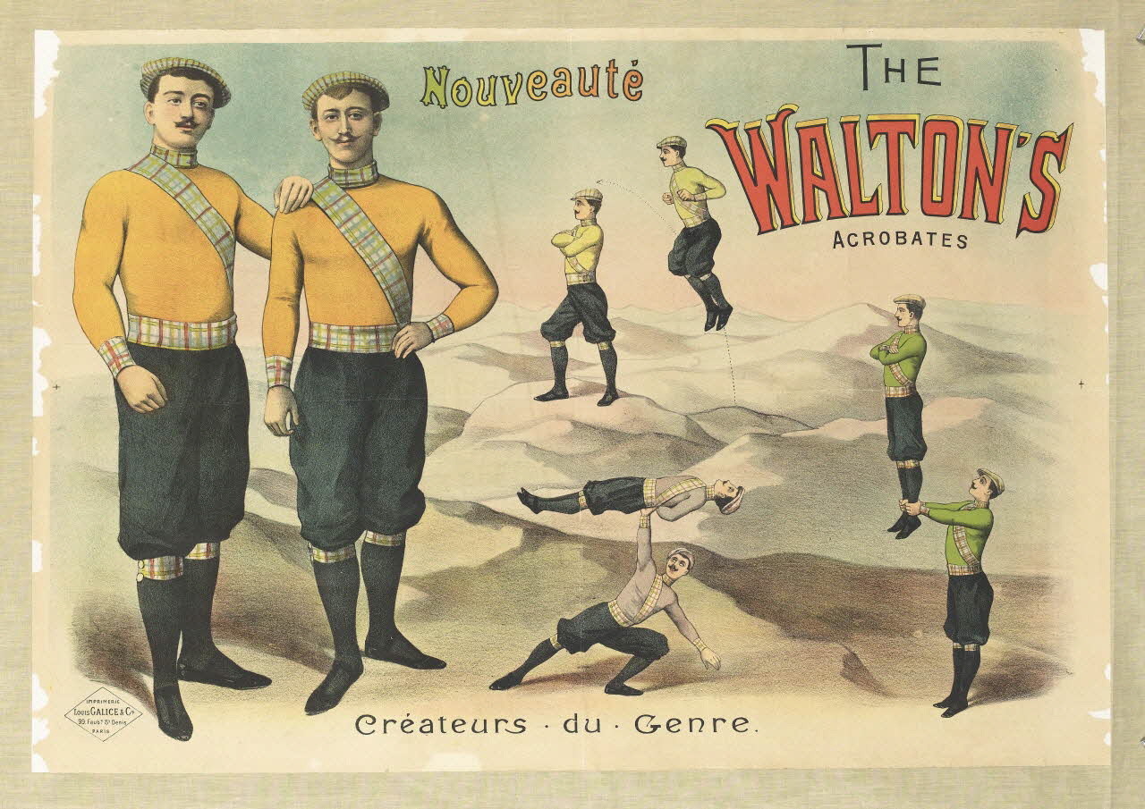 affiche THE  WALTON'S  ACROBATES 1960.147.10 Photo RMN-Grand Palais (Mucem)
