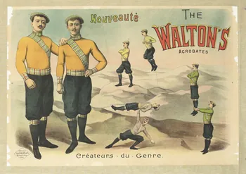 affiche THE  WALTON'S  ACROBATES 1960.147.10  Photo RMN-Grand Palais (Mucem)